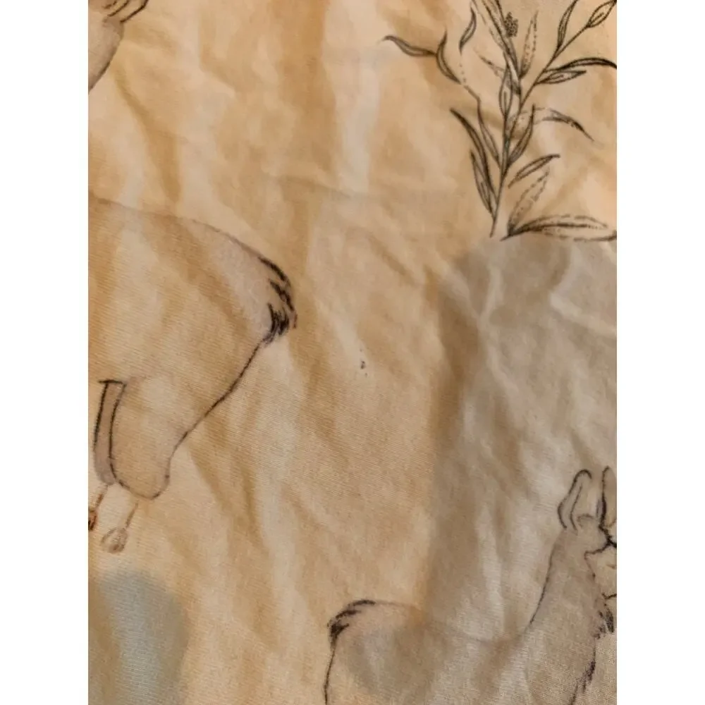 Oila 'Kissing Llama' Crib Sheet Convertible Bassinet Sheet / Changing Pad Cover
